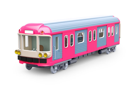 subway train pink
