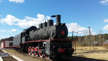 Fototapeta na wymiar Старинный поезд