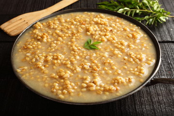 Homemade  healthy Wheat porridge