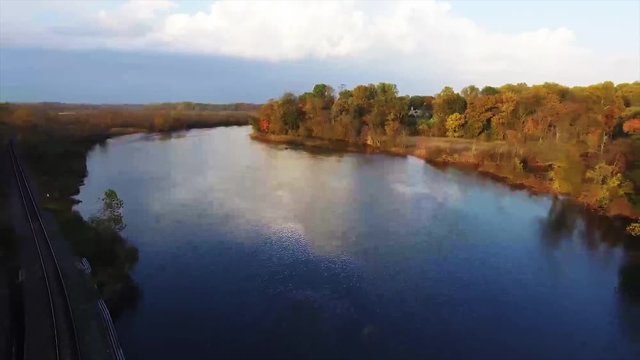 Aerial, Delaware river