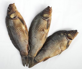 fish carp smoked salt
