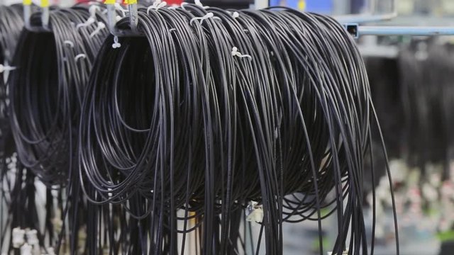 wrapped black cable no collor corections