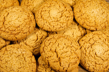 Oat cookies background