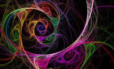 abstract fractal spiral pattern