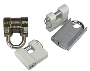 New close metal padlocks