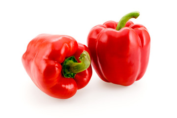 Red bell pepper isolated