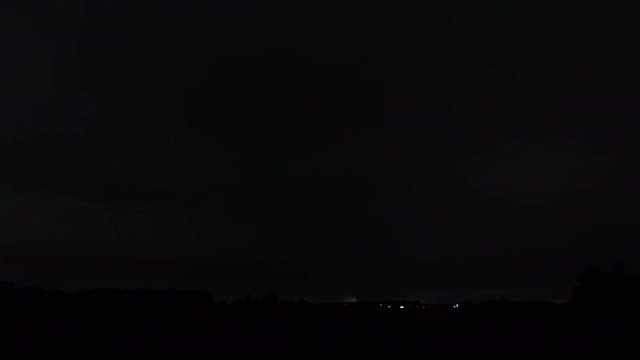 4k time-lapse thunder lightning storm at night supercell