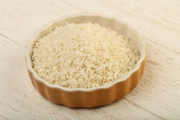 Raw rice heap
