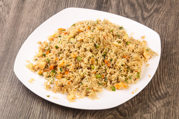 Fried rice with prawn