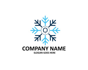 Q Snow Letter Logo