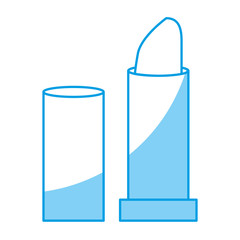 lipstick icon over white background. vector illustration