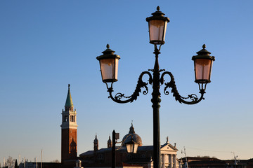 Fototapeta na wymiar Church of San Giorgio Maggiore on Isola San Giorgio, Venice, Italy