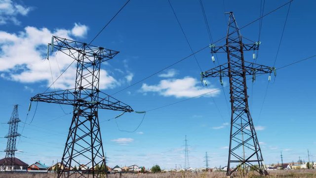 Electric support of power high-voltage wires. Power plant, production and transportation of electricity. Power supply. Generators and transformers.