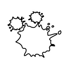 paint splash icon over white background. vector illustration