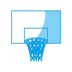 Fototapeta na wymiar basketball hoop icon over white background. sport equipment design. vector illustration