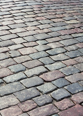 cobblestone pavement