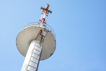 announcement tower for warning, alert about disaster or public information
