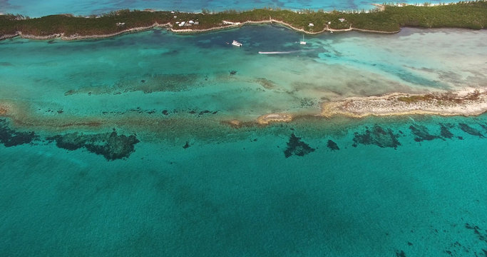 Aerial View of Bahamas Paradise Islands	