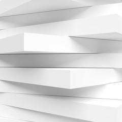 Abstract Architecture Graphic Design. White Modern Wallpaper