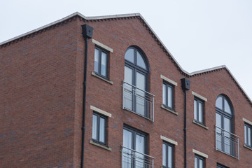 Fototapeta na wymiar Brickwall facade in england