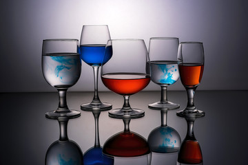 Blue & Red Drinks