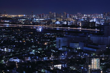 Obraz premium Tokyo night view