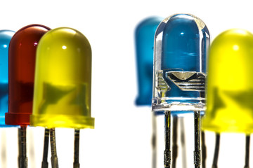 LED with white background