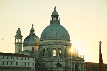 Fototapeta na wymiar Santa Maria de la Salute, Venice, Italy