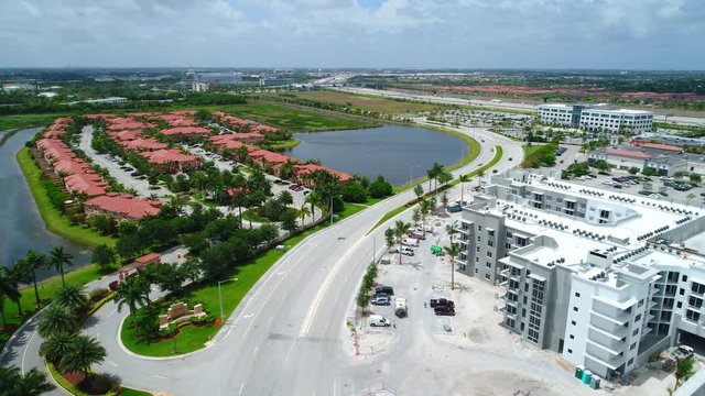 Aerial drone footage Pembroke Pines Florida