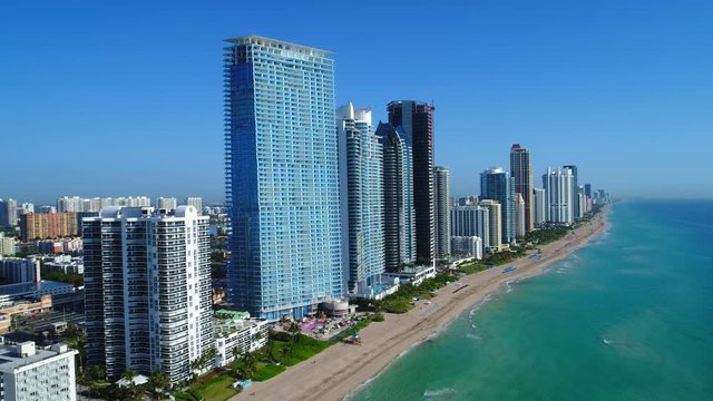 Aerial video Jade Signature construction Sunny Isles