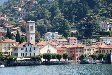 Fototapeta na wymiar Cernobbio at Lake Como, Lombardy Italy 
