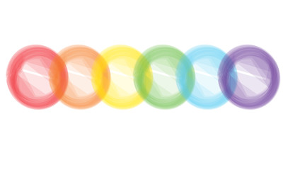 Rainbow party circles