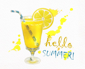 Hello Summer. Fresh lemon juice. - 149395328