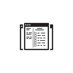 Set Up Ads Icon. Flat Design.