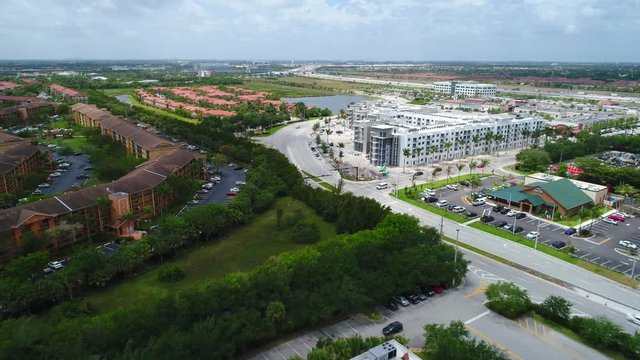 Aerial footage Pembroke Pines Florida