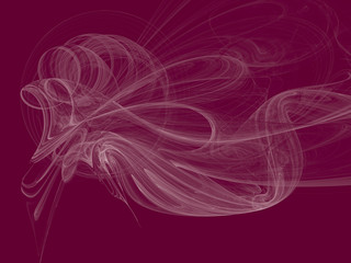 Toned color monochrome abstract fractal illustration. Raster clip art.