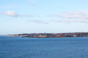 Fototapeta na wymiar The city of Helsingor in Denmark.