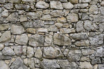 Old grey stone wall texture
