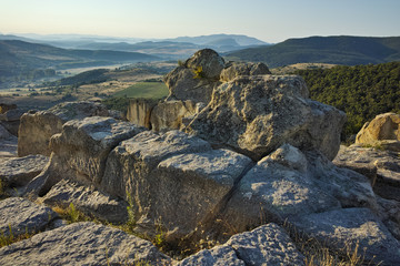 Amazing view The ancient Thracian city of Perperikon, Kardzhali Region, Bulgaria