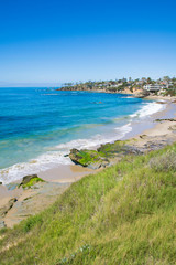 Fototapeta na wymiar Laguna Beach, Orange County, Southern California Coastline 