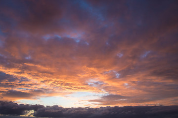 Fototapeta na wymiar Dramatic Sky at Sunset 