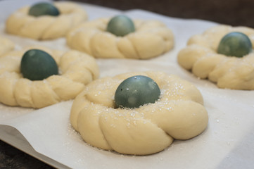 Fototapeta na wymiar Italian Sweet Bread Buns
