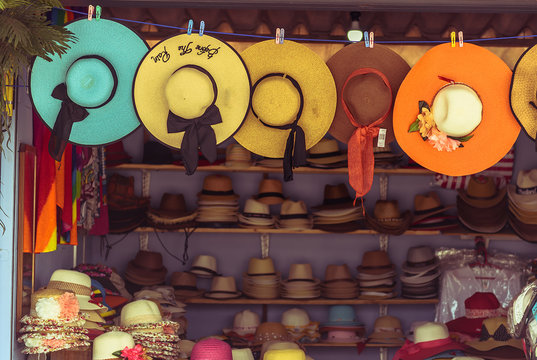 Hat Shop With Vintage Style.