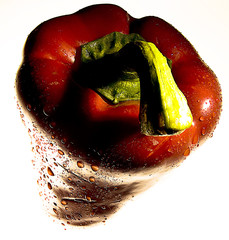 A close-up of vegetables and fruit