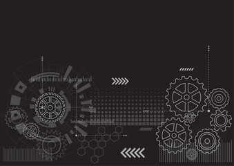 Abstract Technology Background. Vector Illustration
