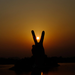 Strong concept of two finger.