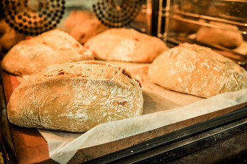 Mixed rye-wheat whole grain homemade sourdough bread
