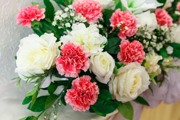 Artificial flower for wedding and party decoration.