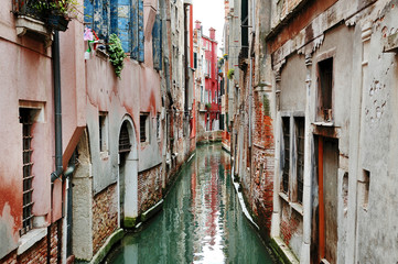 Fototapeta na wymiar Venice, Italy - picturesque view of a canal