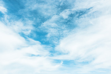 Naklejka na ściany i meble cloudy blue sky